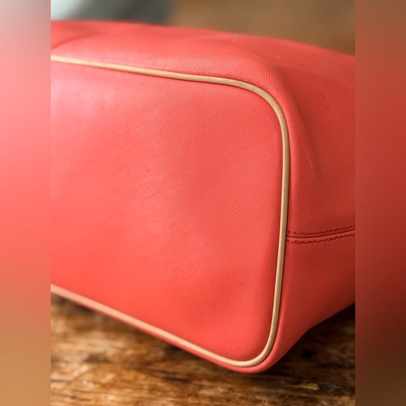 COACH Park Metro B4 Coral Leather Tote Handbag 24341 - Picture 9 of 16